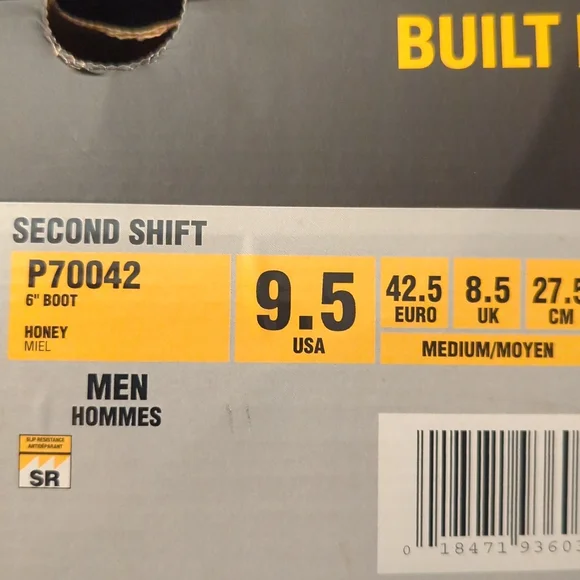 NEW. Caterpillar Second Shift Work Boots - Picture 8 of 8